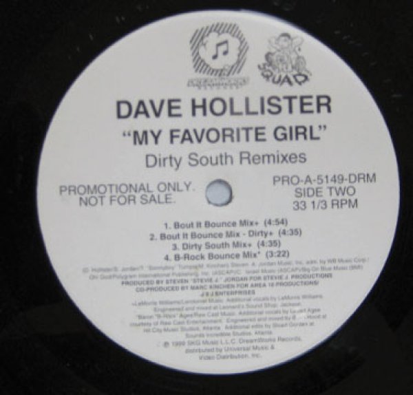 画像1: Dave Hollister / My Favorite Girl - Dirty South Remixes - (1)