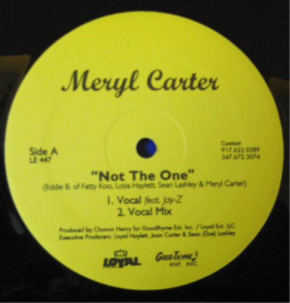 画像1: Meryl Carter / Not The One ft Jay-z (1)