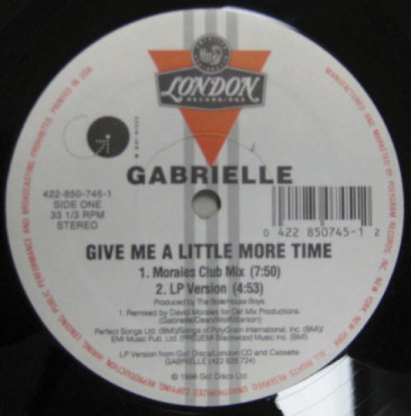 画像1: Gabrielle / Give Me A Little More Time - US Press - 「R&B Must １０００」 (1)