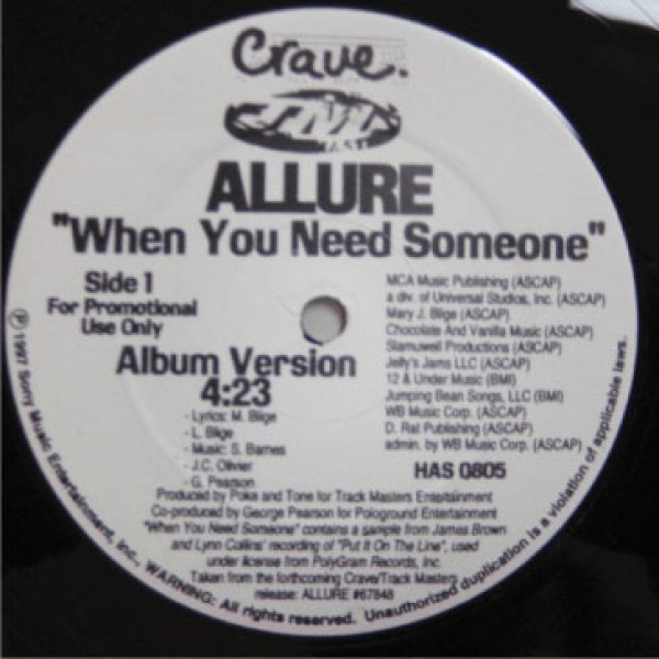 画像1: Allure / When You Need Someone 「R&B Must 1000」　「R&B Must 1000」 (1)