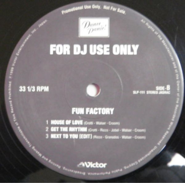 画像1: Fun Factory / House Of Love , Get The Rhythm , Next To You - JP Promo Only - (1)