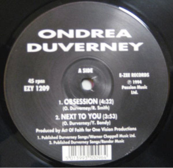 画像1: Ondrea Duverney / Next To You , Obsession , Come To Me , You Know What's It's Like  (1)