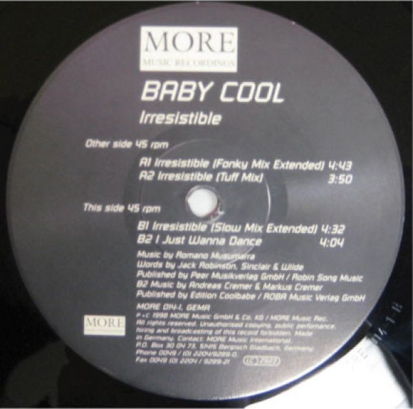 画像1: Baby Cool / Irresistible - Fonky Mix - (1)