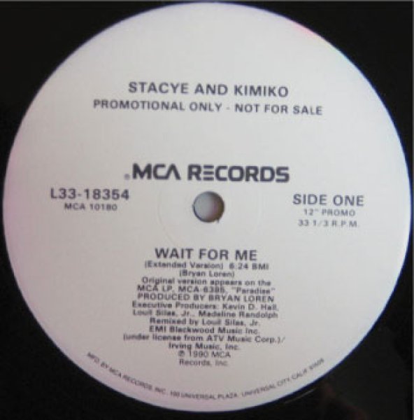 画像1: Stacye And Kimiko / Wait For Me - US Promo  - (1)