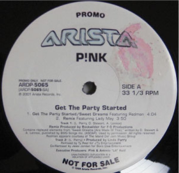 画像1: Pink / Get The Party Started - Promo Only remix!!!!!!!! -  (1)