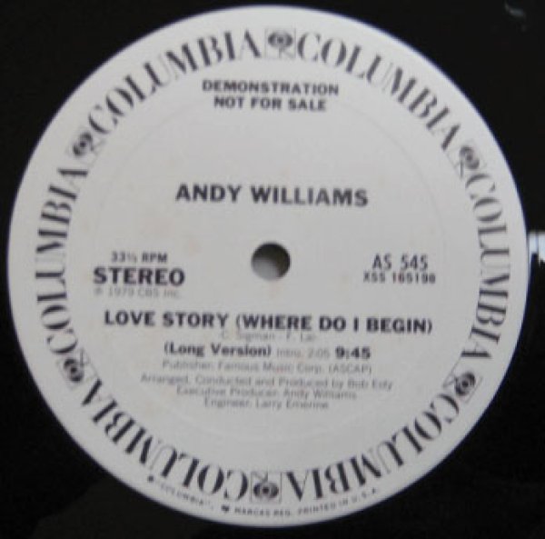 画像1: Andy Williams / Love Story  (1)