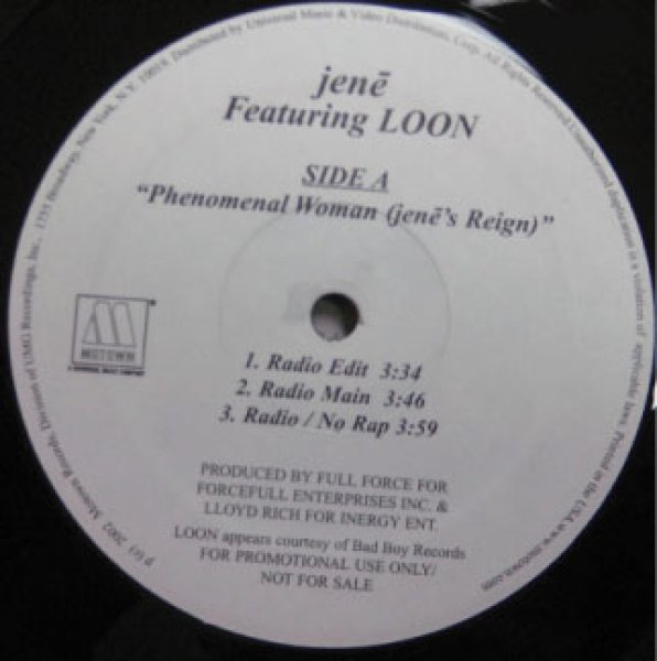 画像1: Jene ft Loon / Phenomenal Woman - US Promo Only!!!!!! -  (1)