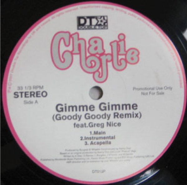 画像1: Charlie / Gimme Gimme ft Greg Nice - Nice Cover - (1)