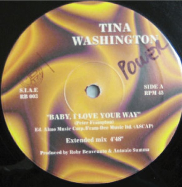 画像1: Tina Washington / Baby I Love Your Way - Rare Cover!!! - (1)