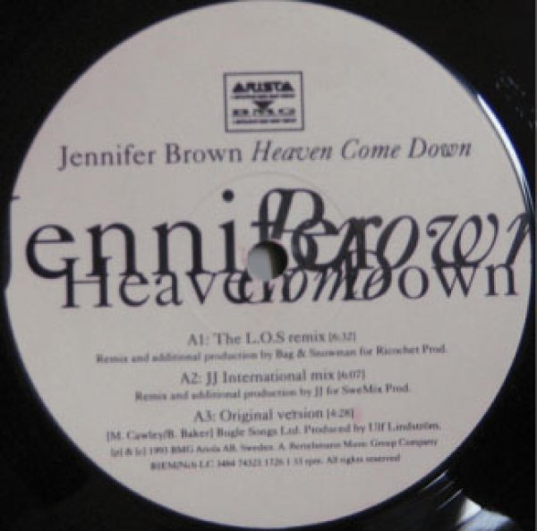 画像1: Jennifer Brown / Heaven Come Down - Sweden Promo Only - (1)