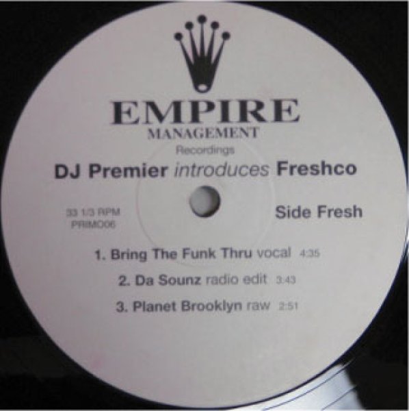 画像1: DJ Premier Introduce Fresco / Bring The Funk Thru , Da Soundz , Planet Brooklyn - UK Promo Only - (1)