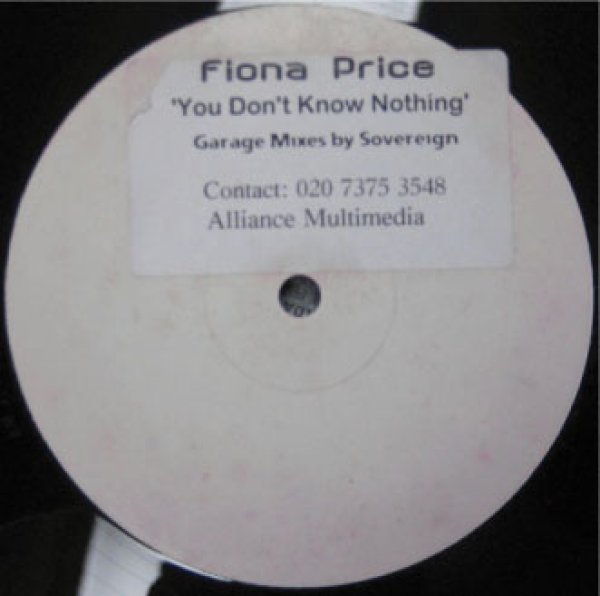 画像1: Fiona Price / You Dont Know Nothing - UK Promo Only - (1)