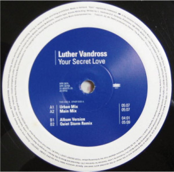 画像1: Luther Vandross / Your Secret Love - UK Promo - (1)