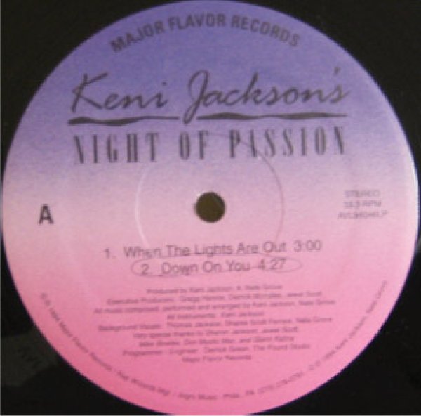 画像1: Keni Jackson / Night Of Passion , When The Lights Are Out , Down On You , Try Your Love , A Desire To Marry U (1)