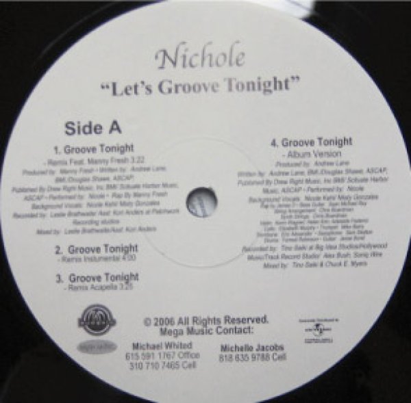 画像1: Nichole / Let's Groove Tonight Cw On & On - US Promo Only !!!!!!!!! - (1)