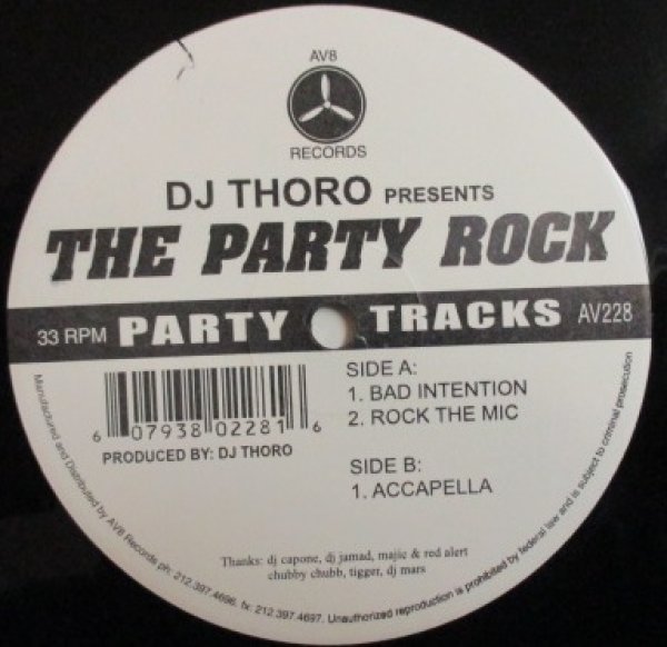 画像1: Various / AV8 DJ Thoro The Party Rock (1)