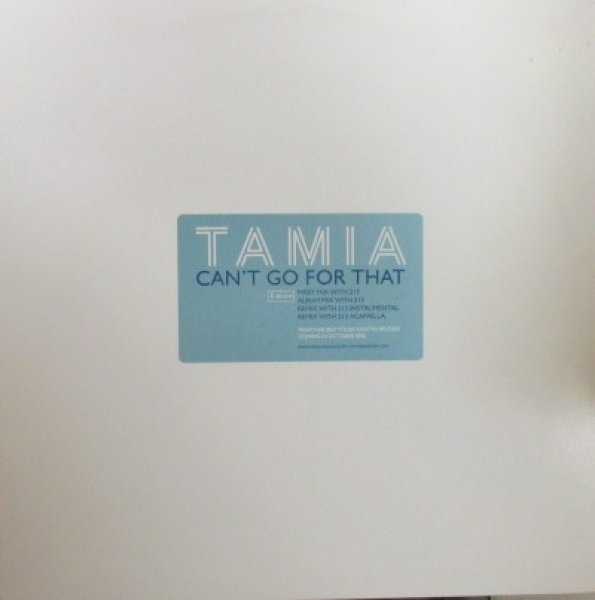 画像1: Tamia ft Missy Elliott / Can't Go For That - US Promo Only Remixes -  「R＆B Must 1000」 (1)