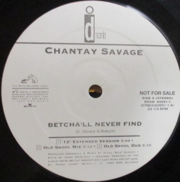 画像1: Chantay Savage / Betcha'll Never Find - Promo - (1)