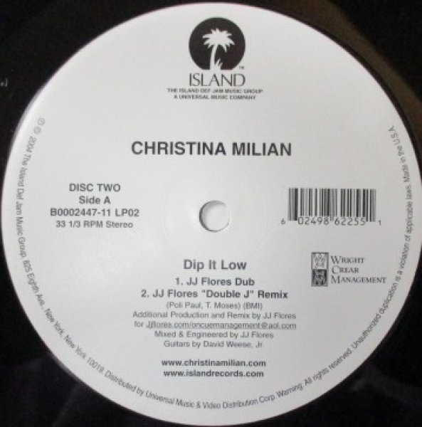 画像1: Christina Milian / Dip It Low - Remixes - (1)