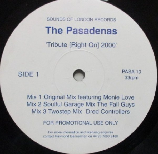 画像1: The Pasadenas / Tribute Right On 2000 - UK Promo Only - (1)