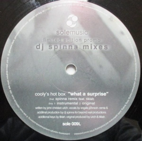 画像1: Cooly's Hot Box / What a suprise - DJ Spinna Remix - (1)