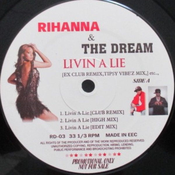 画像1: Rihanna & The Dream / Livin A Lie cw Bed - Great Cover - (1)