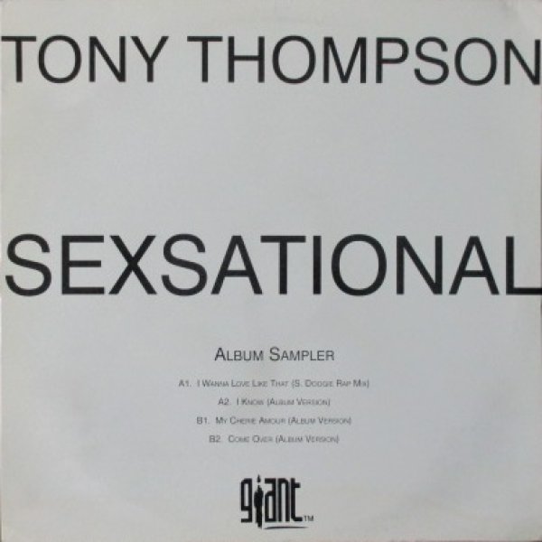 画像1: Tony Thompson / Sexsational - UK Promo Only EP - (1)
