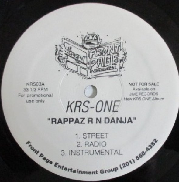 画像1: KRS - One / Rappaz N Danja cw Wanna Be Mceez「HipHop Must 1000」 (1)