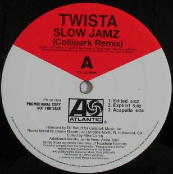 画像1: Twista / Slow Jamz - Collipark Remix - cw Kill Us - US Promo Only Remix - (1)