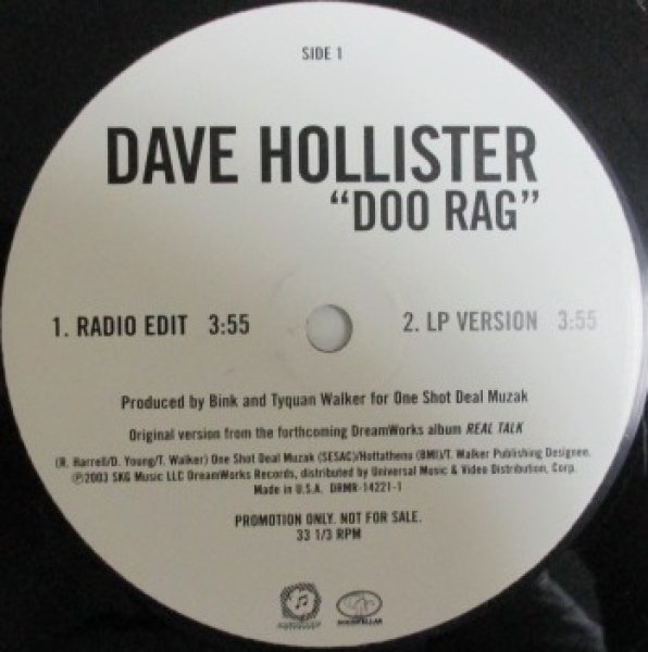 画像1: Dave Hollister / Doo Rag - US Promo Only - (1)