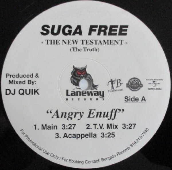 画像1: Suga Free / Angry Enuff - US Promo Only - (1)