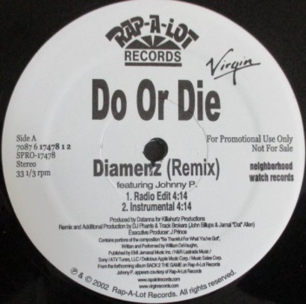 画像1: Do Or Die / Diamenz ft Johnny P - REMIX - (1)