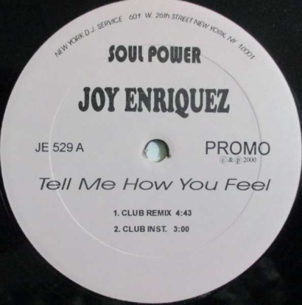 画像1: V.A. / Soul Power  Joy Enriquez - Tell Me How You Feel - Club Remix - (1)