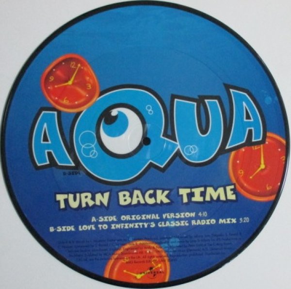 画像1: Aqua / Turn Back Time - 10 Inch Picture Record - (1)