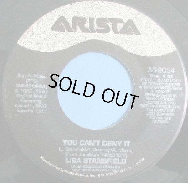 画像1: Lisa Stansfield / You Can't Deny It cw Lay Me Down - 7 Inch - (1)