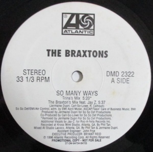 画像1: The Braxrons / So Many Ways - US Promo Only Version!!! - (1)