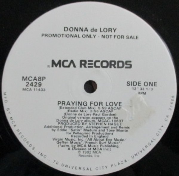 画像1: Donna De Lory / Praying For Love (1)