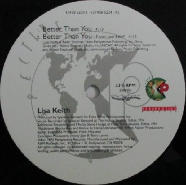 画像1: Lisa Keith / Better Than You , Sunshine Daydreamin' , A Love For All Season , Love Isn't Body It's Soul (1)