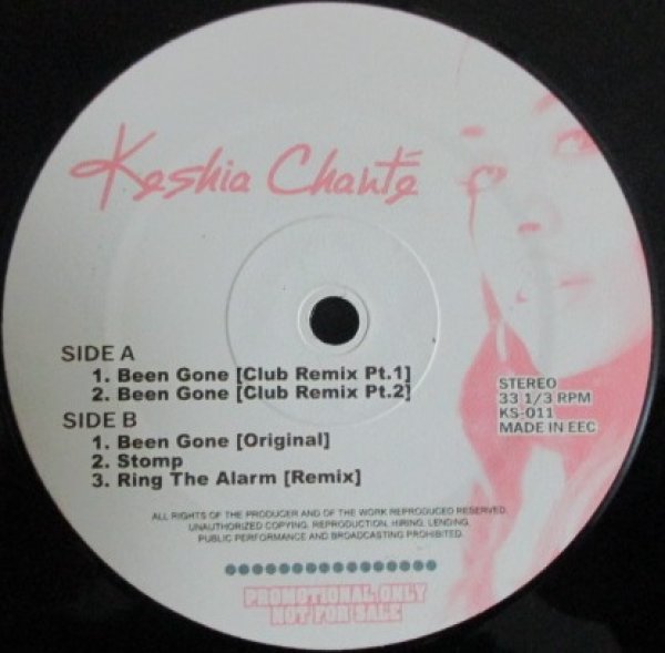 画像1: Keshia Chante / Been Gone , Stomp , Ring The Alarm (1)