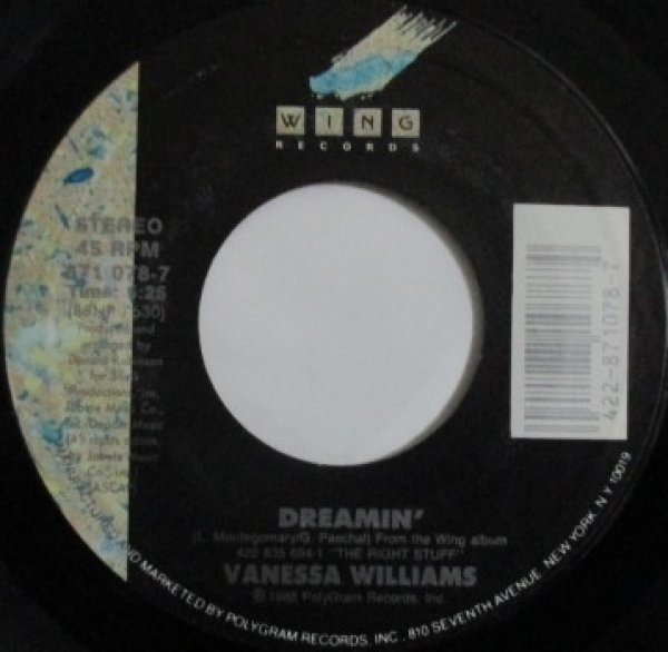 画像1: Vanessa Williams / Dreamin' - 7 Inch - (1)