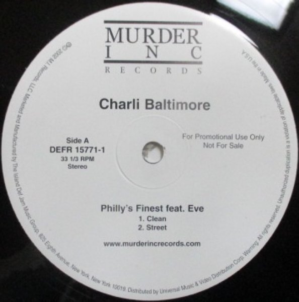 画像1: Charlie Baltimore / Philly's Finest ft EVE - US Promo Only - (1)