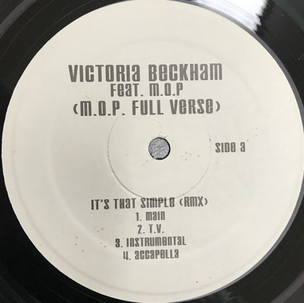 画像1: Victoria Beckham ft M.O.P / It's That Simple Remix - US Promo Only - (1)