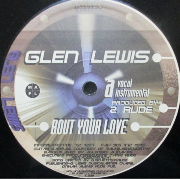 画像1: Glenn Lewis / Bout Your Love (1)