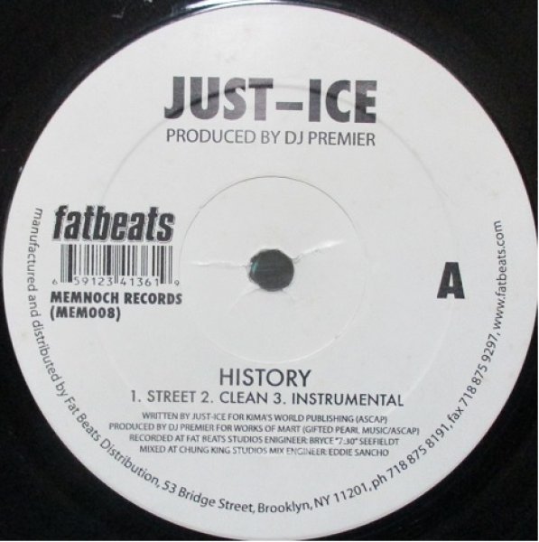 画像1: Just Ice / History cw Love RAP - DJ Premier Works - (1)