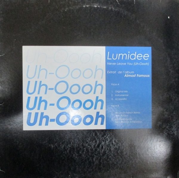 画像1: Lumidee / Never Leave You  - France Press Only Remixes !!!!!!!!!!!!!!!!!!!! - (1)