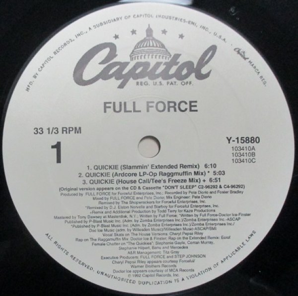 画像1: Full Force / Quickie 「R&B Must 1000」 (1)