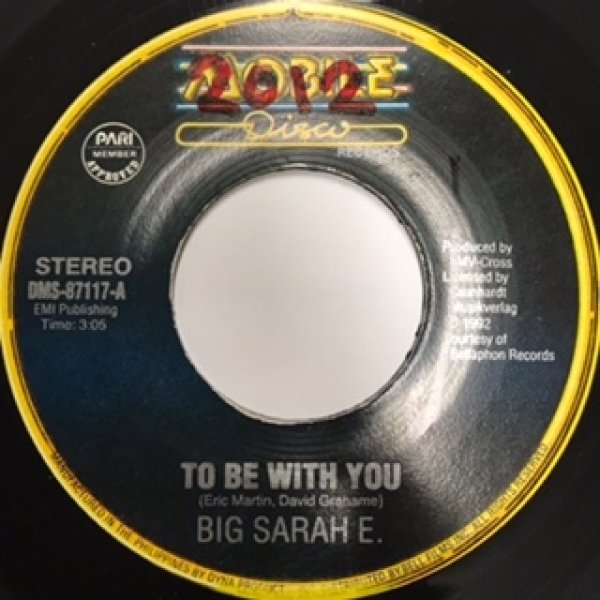 画像1: BIG Sarah E / To Be With You - 7 Inch - (1)