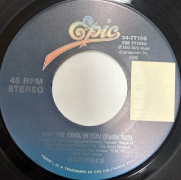 画像1: Baby Face / For The Cool In You  - 7 Inch -  (1)