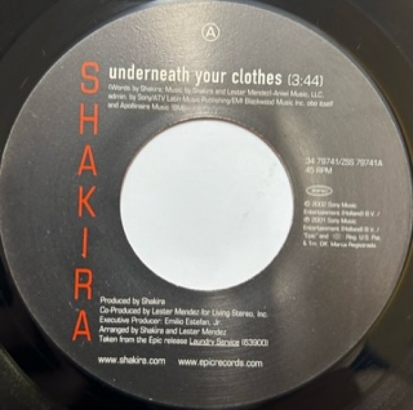 画像1: Shakira / Under Your Clothes - The Recommandable 7 Inch - (1)