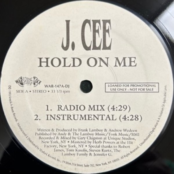 画像1: J Cee / Hold On Me - The Recommandable Item - (1)